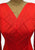 Scarlet 1970s Chevron Seam Jersey Maxi Dress