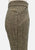 Olive Fleck Tweed 1970s Straight Leg Trousers