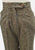 Olive Fleck Tweed 1970s Straight Leg Trousers