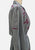 1970s Puritan Grey Silk Shirtdress with Fuchsia Ribbon Print 'VIP'