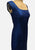 Vintage Clothing - Mid Century Ocean Blue Lurex Evening Gown - Painted Bird Vintage Boutique & The Aviary - Dresses