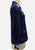 1970s Navy Daisy Garden Embroidered Boho Blouse 'VIP'
