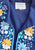 1970s Navy Daisy Garden Embroidered Boho Blouse 'VIP'