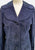 Vintage Clothing - Alpine Fashions Indigo Suede Leather Coat NZ - Painted Bird Vintage Boutique & The Aviary - Coats & Jackets