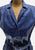 Vintage Clothing - Delightful Authentic Vintage Derek Clothes New Zealand Periwinkle Blue Ultrasuede-Feel Belted Shirt Dress - Painted Bird Vintage Boutique & The Aviary - Dresses