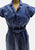 Vintage Clothing - Delightful Authentic Vintage Derek Clothes New Zealand Periwinkle Blue Ultrasuede-Feel Belted Shirt Dress - Painted Bird Vintage Boutique & The Aviary - Dresses