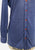 Cavalier Shirtmakers 1970s Cobalt Blue Orange Button Long Sleeve Shirt 'VIP'