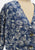 Vintage Clothing - Ink Blue Rose Print Vintage Jacket - Painted Bird Vintage Boutique & The Aviary - Jacket