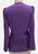 Bruce Berry Purple Crepe Belted Jacket 'VIP'