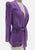 Bruce Berry Purple Crepe Belted Jacket 'VIP'