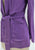 Bruce Berry Purple Crepe Belted Jacket 'VIP'