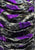 Authentic Vintage Lydia of London Purple Floral Print Ruched Shift Dress 'VIP'