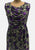 Authentic Vintage Lydia of London Purple Floral Print Ruched Shift Dress 'VIP'