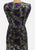 Authentic Vintage Lydia of London Purple Floral Print Ruched Shift Dress 'VIP'