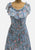 Vintage Clothing - 1940s-1970s Powder Blue Rose Print Ruffle Midi Dress - Painted Bird Vintage Boutique & The Aviary - Dresses