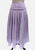 Lavender Floral Jacquard Pleated Maxi Skirt 'VIP'