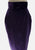 Purple velvet skirt on a white background