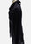 Vintage Clothing - Stax NZ Black Polished Cotton Tailored Knee Length Rosette Jacket - Painted Bird Vintage Boutique & The Aviary - Coats & Jackets