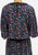 Diane Freis Original 1980s Black Floral Georgette Drop-Waist Midi Dress - DESIGNER 'VIP'
