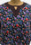 Diane Freis Original 1980s Black Floral Georgette Drop-Waist Midi Dress - DESIGNER 'VIP'
