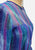 Blue Purple Multi-Stripe Tiered Ruffle Georgette Maxi Gown 'VIP'