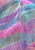 Blue Purple Multi-Stripe Tiered Ruffle Georgette Maxi Gown 'VIP'