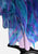 Blue Purple Multi-Stripe Tiered Ruffle Georgette Maxi Gown 'VIP'