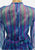 Blue Purple Multi-Stripe Tiered Ruffle Georgette Maxi Gown 'VIP'