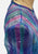 Blue Purple Multi-Stripe Tiered Ruffle Georgette Maxi Gown 'VIP'