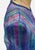 Blue Purple Multi-Stripe Tiered Ruffle Georgette Maxi Gown 'VIP'