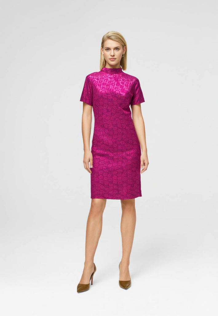Fuchsia French Wiggle Dress