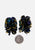 Vintage Clothing - Snazzy Blacks Earrings - Painted Bird Vintage Boutique & The Aviary - Earrings