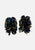 Vintage Clothing - Snazzy Blacks Earrings - Painted Bird Vintage Boutique & The Aviary - Earrings