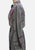 1970s Puritan Grey Silk Shirtdress with Fuchsia Ribbon Print 'VIP'