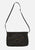 Dark Charcoal Leather Shoulder Bag 'VIP'