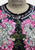Incredible Navy Silk Floral Sequin & Bead Cropped Evening Jacket 'VIP'