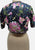Incredible Navy Silk Floral Sequin & Bead Cropped Evening Jacket 'VIP'