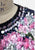 Incredible Navy Silk Floral Sequin & Bead Cropped Evening Jacket 'VIP'