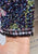 Incredible Navy Silk Floral Sequin & Bead Cropped Evening Jacket 'VIP'