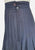 Pru Fischer New Zealand 1960s Midnight Navy Silk Pleated Floral Border Skirt 'VIP'