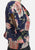 Navy Blue 1980 Navy Rose Garden Blouse 'VIP'