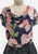 Navy Blue 1980 Navy Rose Garden Blouse 'VIP'