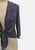 Vintage Clothing - Navy Polka Dot Tie Front Top - Painted Bird Vintage Boutique & The Aviary - Blouse
