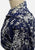 Vintage Clothing - 1950s Dark Navy Floral Wrap Blouse - Painted Bird Vintage Boutique & The Aviary - Shirts & Tops