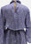 1970s French Silk Lavender Paisley Midi Dress with Pockets 'VIP'
