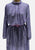 1970s French Silk Lavender Paisley Midi Dress with Pockets 'VIP'