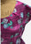 Palm Island Fashions 1950s Magenta Rose Print Cotton Fit And Flare Dress 'VIP'