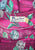 Palm Island Fashions 1950s Magenta Rose Print Cotton Fit And Flare Dress 'VIP'