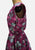 Palm Island Fashions 1950s Magenta Rose Print Cotton Fit And Flare Dress 'VIP'