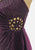 New Leaf California by Samir 1970s Purple Lurex Crochet-Waist Disco Dress 'VIP'